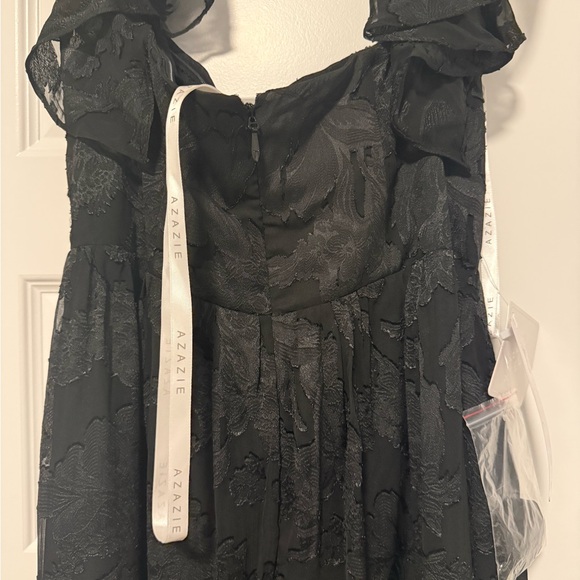 Azazie Black Strapless Gown - Picture 9 of 9